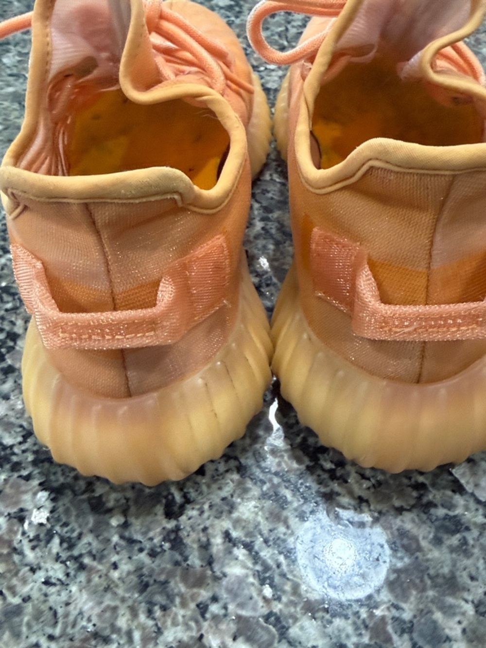 adidas Yeezy Boost 350 V2 Lace Up Sneakers Orange Men’s - Picture 6 of 11